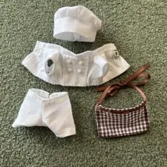 ハンドメイド　服　ドール　人形　パン屋さんコーデ