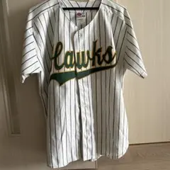 Hawks ユニフォーム 白 緑 ストライプ