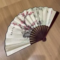 中国　扇子　梅