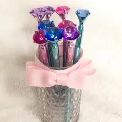 可愛い♡宝石♡キャップ♡ボールペン 3本セット