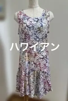 blueginger ハワイ ブルージンジャー 花柄ノースリーブワンピース