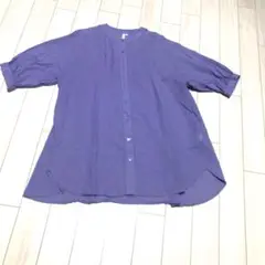 今だけ価格。コシノヒロコのラベンダー色の綿100%チュニックブラウス