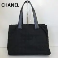 LP06 シャネル 極美品 ニュートラベルライン トートバッグMM ゴールド金具