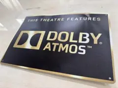 DOLBY ATMOS（ドルビーアトモス）の金属製サインプレート
