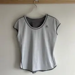 adidas リバーシブル　Tシャツ　Lサイズ　ヨガ　ジム　ランニング
