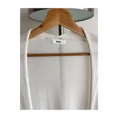 【美品】koé（コエ） ロング丈 シアーカーディガン アイボリー