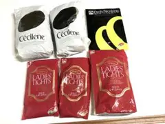 セシール　タイツ、パンティストッキング　M〜L まとめて6足　新品　★お1130