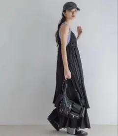 JEANASIS Sunday Dress キャミワンピース ブラック FREE