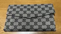 ハンドメイド モノグラム柄生地 カードケース マルチケース ポーチ
