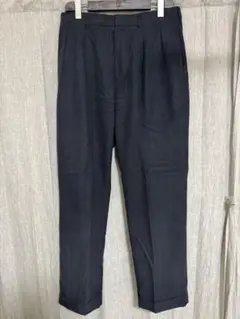 90s ラルフローレン シルクコットンスラックス ブラック
