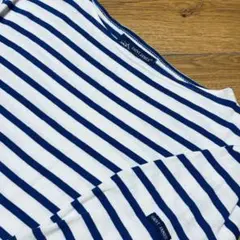 モーレボーダーSAINTJAMES白青7部袖M相当【美品、フランス製】ブルー
