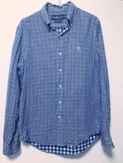 POLO RALPH LAUREN★ポロ ラルフローレン★長袖シャツ★青チェック