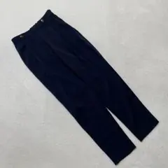 ROPE PICNIC テーパードパンツ ネイビー ハイウエスト タック入り