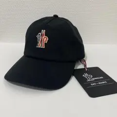 MONCLER ブラック ベースボールキャップ DAY-NAMIC