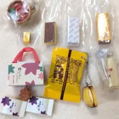 ミニフィギュア　ミニチュア　カステラ　もみじ饅頭　かねふく