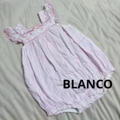 BLANCO ピンク ドット柄ロンパース 70cm