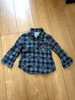 MIKI HOUSE チェック柄長袖シャツ 90