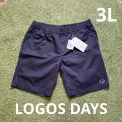 新品 メンズ LOGOS DAYS ロゴス デイズ ショートパンツ 3L 黒