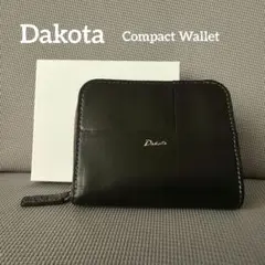 ダコタ ブロッコ 黒×マルチ 2つ折り財布 本革 美品