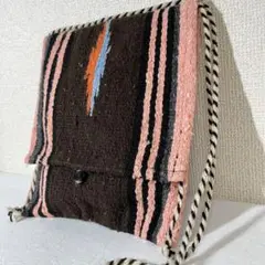 MOLINA INDIAN BLANKET ショルダーバック　ピンク×ブラウン