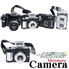 1個　ミニチュアカメラ 音が鳴る 光る ヴィンテージ風 レトロ カメラ