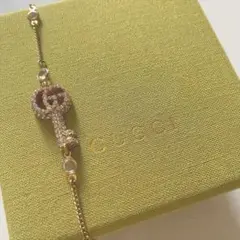 グッチ ラインストーン ダブルG キーブレスレット 鍵