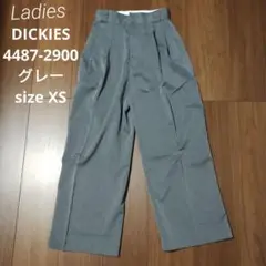 古着 レディース ディッキーズ タックワイドパンツ グレー XS dickies