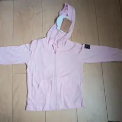訳ありキッズ　UVカットパーカー　ピンク　９０センチ