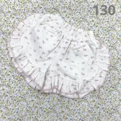 花柄ショートパンツ　ホワイト　130