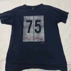 OAKLEY Tシャツ Sサイズ ネイビー 75