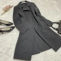 Y2252*最高級☆IENAイエナ☆極上カシミヤ☆ロングコート☆グレー