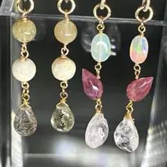 【ご依頼品】(再販)上向きツボミ☆天然石チャーム