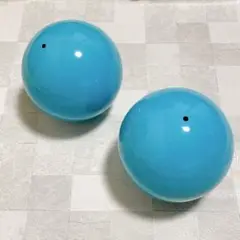 ☆ガジングボール　ライトブルー 球体 置物 約10cm 2個