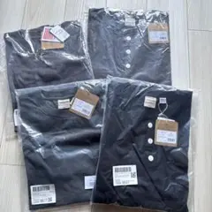 goodwear Tシャツ　ヘンリーネック　4着セット　L