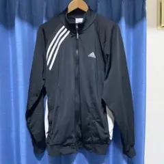 adidas ブラック ジャージ ジャケット