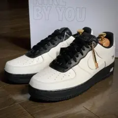 【新品未使用】AIRFORCE1 エアフォース1 限定 レザー カスタム 白 黒