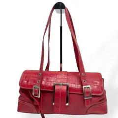 極美品　MAXX NEW YORK ハンドバッグ　ワンショルダーバッグ　レッド
