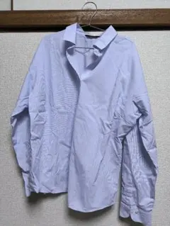 BRICK HOUSE 水色ストライプシャツ XL