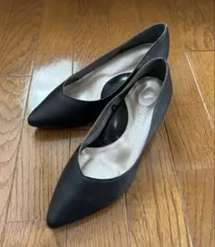 【美品・値下げ中】チャーキーズ　パンプス　23.5cm　黒　ブラック