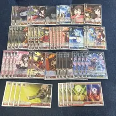 ヴァイスシュヴァルツ　このすば　めぐみんデッキ アクアのスリーブ付き