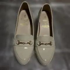 HARUTA ベージュ ローファー パンプス　サイズ36 23㎝