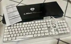 LANGTJ 有線ゲーミングキーボード(ホワイト)