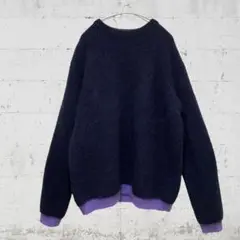 【美品】uniform experiment モヘアクルーネックニット セーター