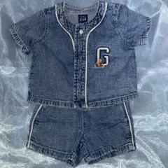 baby gap デニム セットアップ くま 60cm
