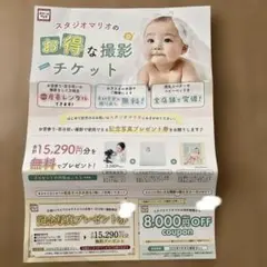 スタジオマリオ　撮影チケット 15,290円分 + 8,000円OFFクーポン