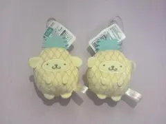 サンリオキャラクターズ　フルーツきぐるみマスコット　～パイン～　ポムポムプリン