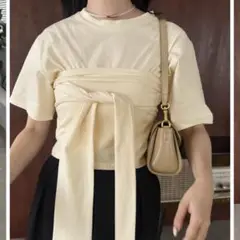 lawgy カットリボンビスチェセットトップス lawgy（ラウジー）の「cut ribbon bustier set tops / カット