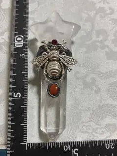 マジックワンド　星型　水晶　天然石　蜂　ハチ