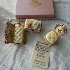 【美術工芸品アパラ】ミニチュア家具　アクセサリー収納　3点セット⭐︎美品⭐︎