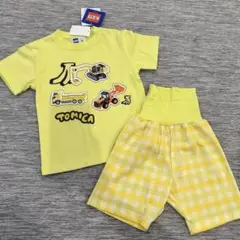 トミカ パジャマ プリント Tシャツ ショートパンツ 90cm バースデイ